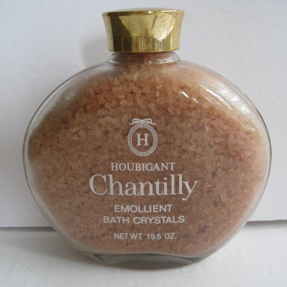 Vtg Chantilly By Houbigant Emollient Bath Crystals Oz NOS NEW